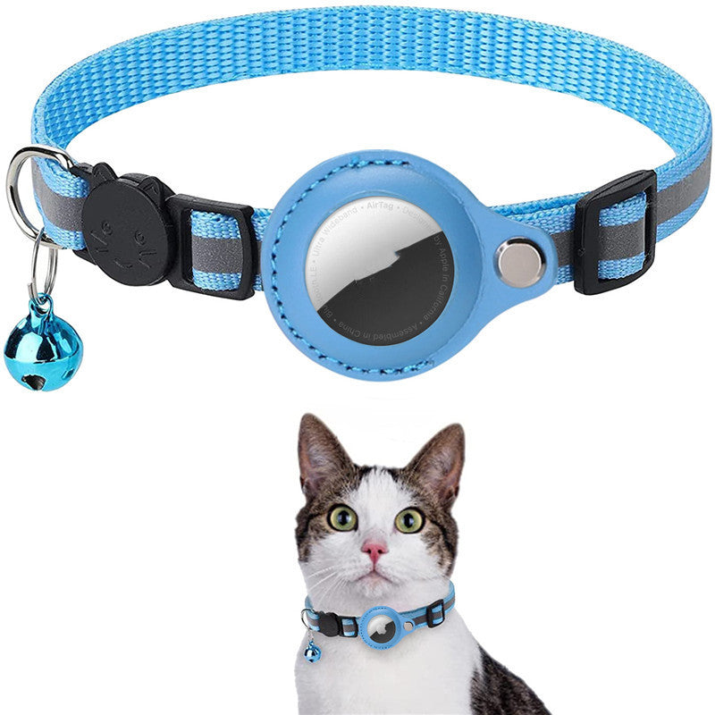 Reflective Pet Collar with AirTag Holder