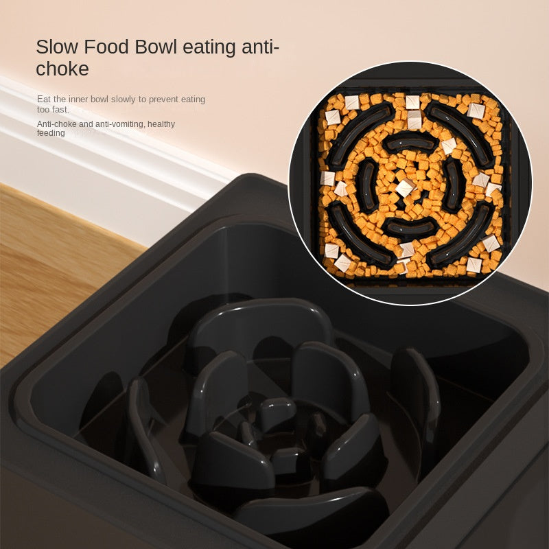 Adjustable Stainless Steel Double Dog Bowl Stand