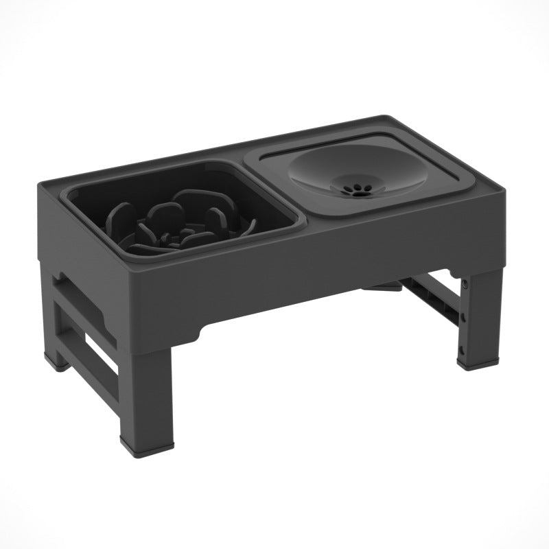 Adjustable Stainless Steel Double Dog Bowl Stand