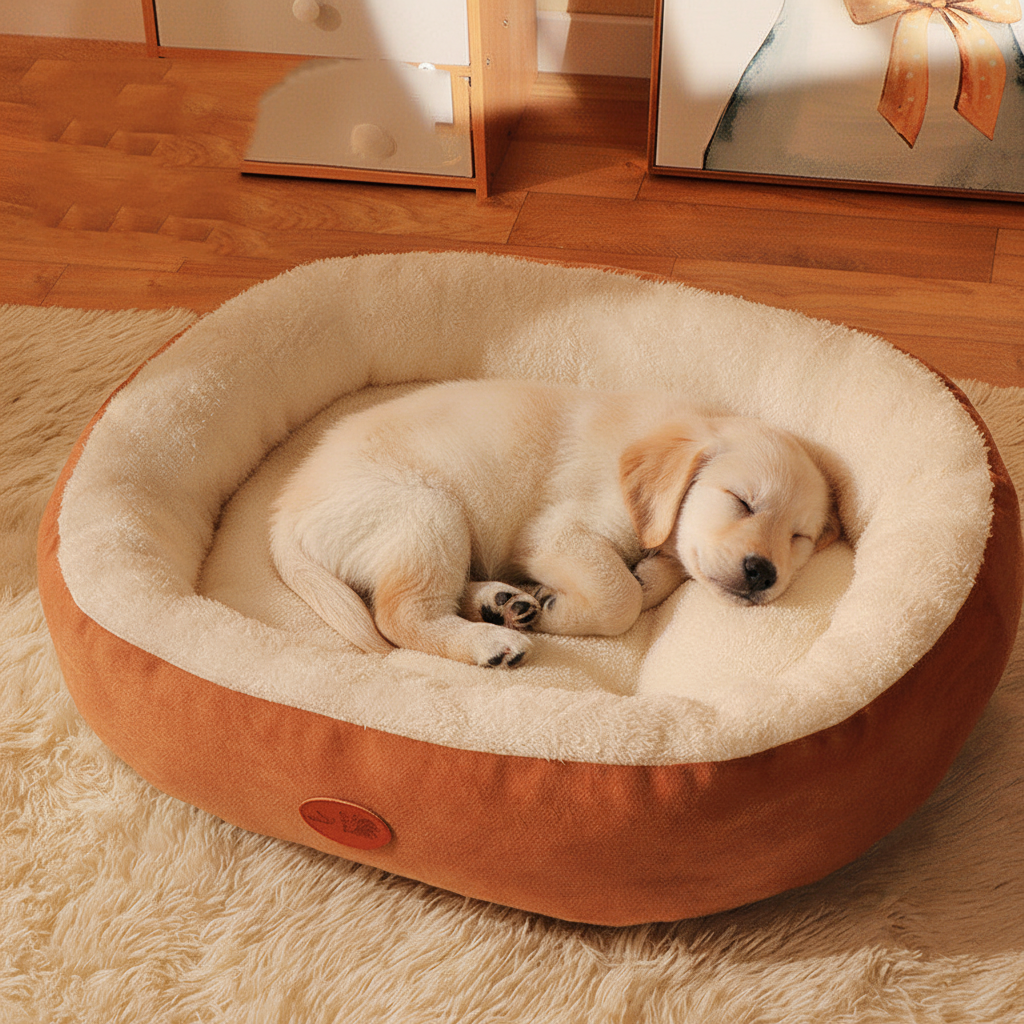 Winter Warm Pet Nest Bed for Dogs & Cats – Removable & Washable