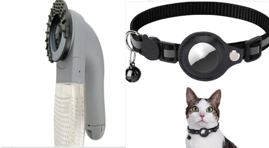 Reflective Pet Collar with AirTag Holder